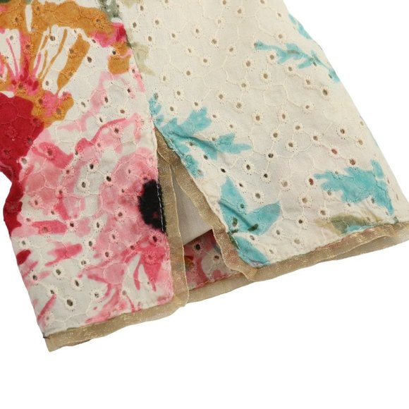 NWT J. Jill Re: Crafted Created Imagined Floral Eyelet Ribbon Trim Jacket - Picture 5 of 6